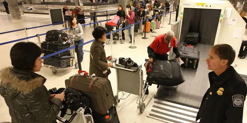 Customs in airport
