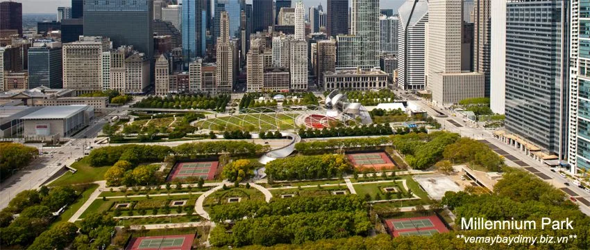 Công viên Thiên Niên Kỷ Chicago - vé máy bay đi Mỹ tháng 7