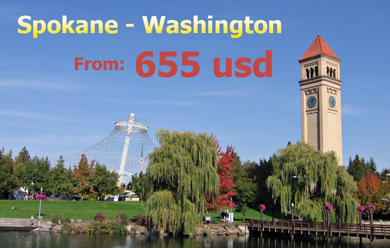 Vé máy bay đi Spokane (Washington) giá rẻ