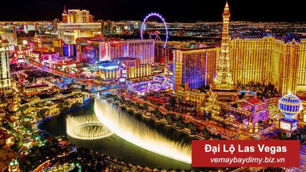 Las Vegas - vé máy bay đi Mỹ tháng 1