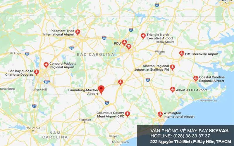 HÌNH ẢNH NHÀ GA SÂN BAY QUỐC TẾ TẠI BẮC CAROLINA