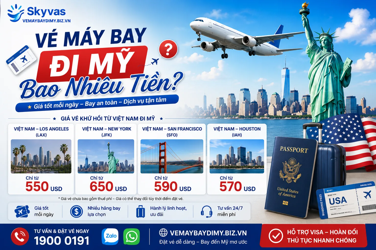 vé máy bay đi mỹ giá bao nhiêu