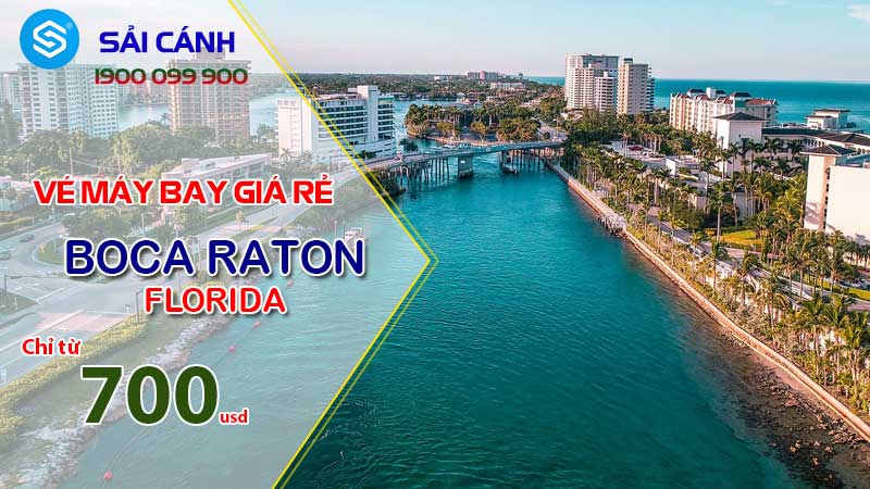 Vé máy bay đi Boca Raton bang Florida