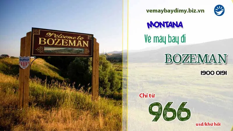 Vé máy bay đi Bozeman, Montana giá rẻ