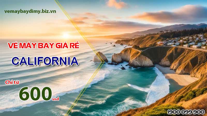 Vé máy bay đi California