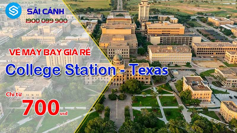 Vé máy bay đi College Station (Texas) giá rẻ