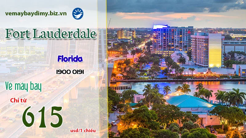 Vé máy bay đi Fort Lauderdale (FLL) bang Florida