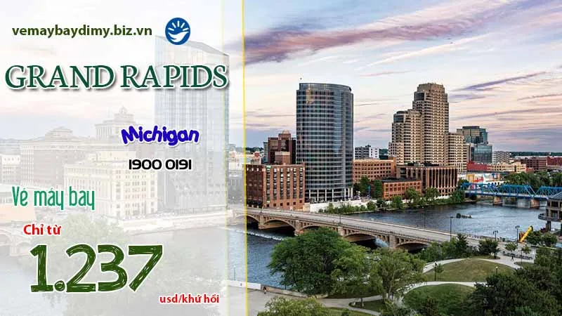 Vé máy bay đi Grand Rapids, Michigan giá rẻ