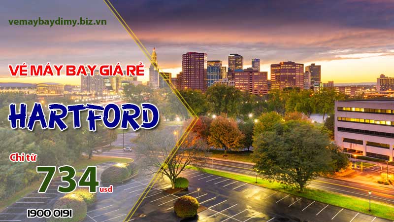 Vé máy bay đi Hartford giá rẻ