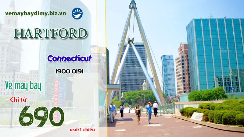 Vé máy bay đi Hartford 2026