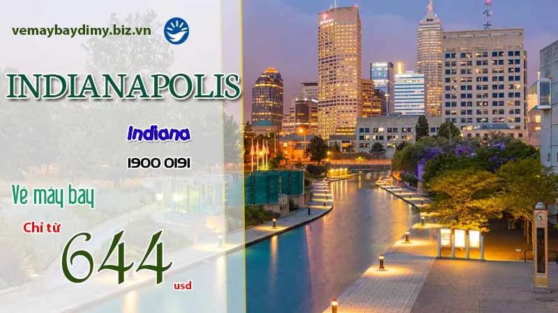 Vé máy bay đi Indianapolis giá rẻ