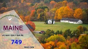 Vé máy bay đi Maine, Hòa Kỳ