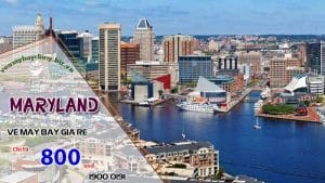 Vé máy bay đi Maryland, Hoa Kỳ