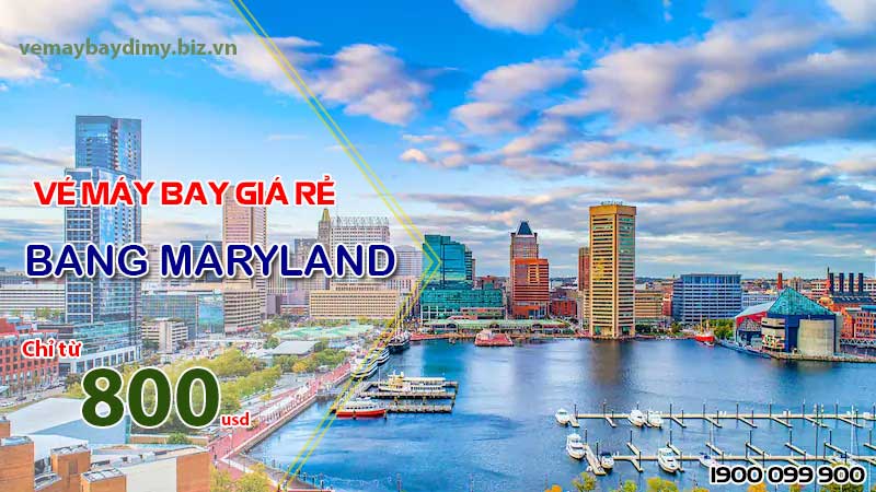 Vé máy bay đi Maryland, Hoa Kỳ