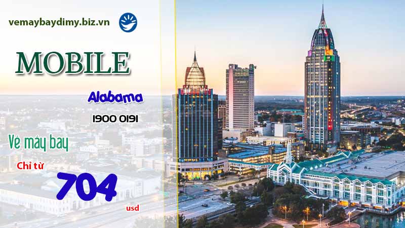 Vé máy bay đi Mobile bang Alabama giá rẻ