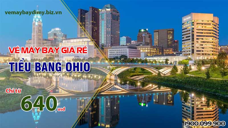 Vé máy bay đi Ohio, Mỹ giá rẻ