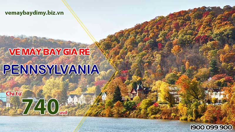 Vé máy bay đi Pennsylvania giá rẻ