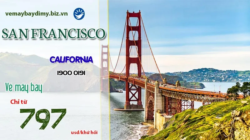 Vé máy bay đi San Francisco giá rẻ 2026 - Cập nhật tháng 4