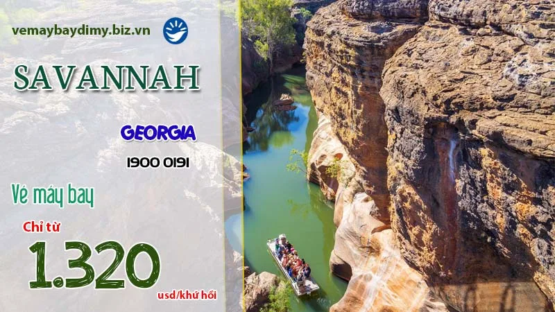 Vé máy bay đi Savannah, Georgia