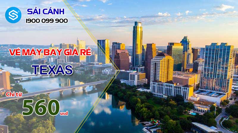 Vé máy bay đi Texas giá rẻ